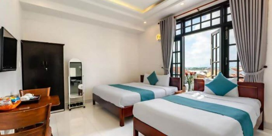 חדר שינה נוסף במלון Rockmouse Centre River Villa Hoi An