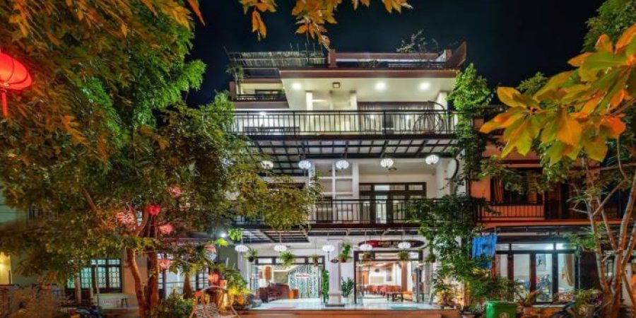 חזית מלון Rockmouse Centre River Villa Hoi An